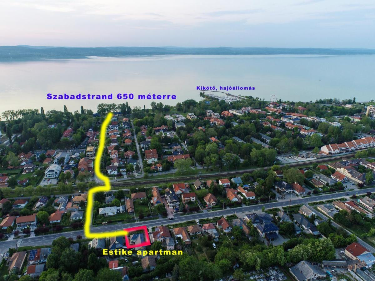 Estike Apartman Balatonlelle Kültér fotó